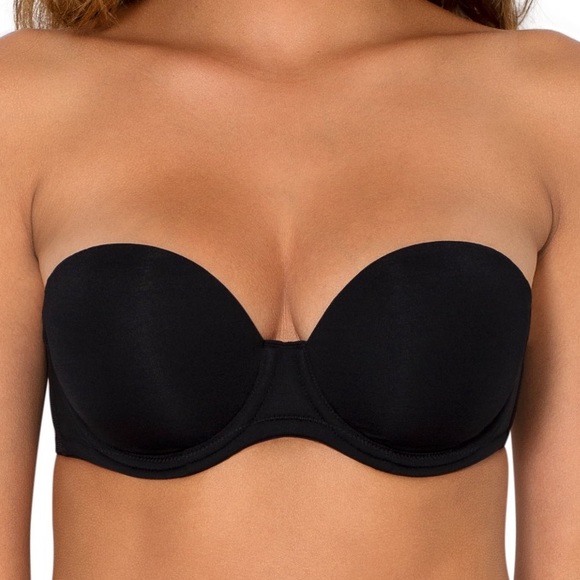 SMART & SEXY black Light Lined underwire Strapless bra w multiway straps 36C NWT - Picture 4 of 6